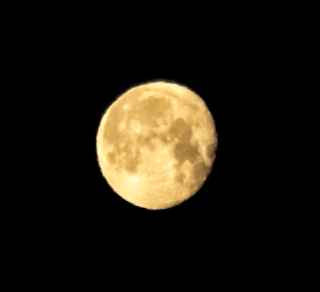 moon on a black backgroundの写真素材