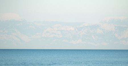 Sea fog mountainsの写真素材