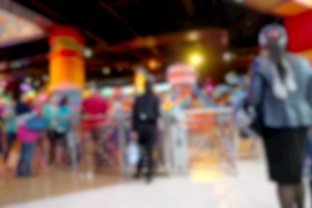 Blurred background shopping centerの写真素材