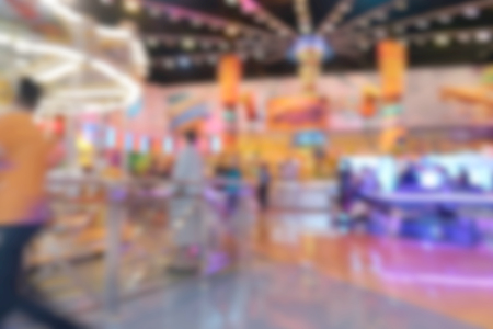 Blurred background shopping centerの写真素材