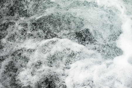 Bubbles on the water, Surface for background, rough.の写真素材