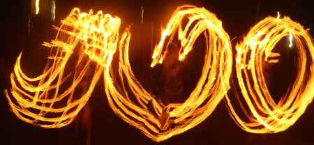 Fire fire show abstractionの写真素材