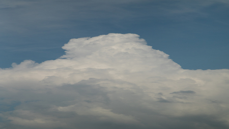 white clouds on a blue sky dayの写真素材