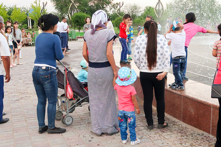 Mass folk festivities in the park.のeditorial素材