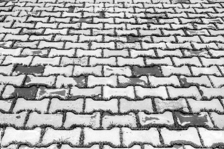 Old paving stones backgroundの写真素材