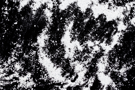 white powder on a black backgroundの写真素材