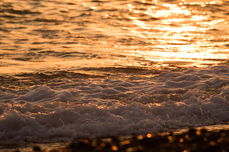 sunset on the sea landscapeの写真素材
