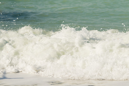 sea surf wave on the beach, landscape