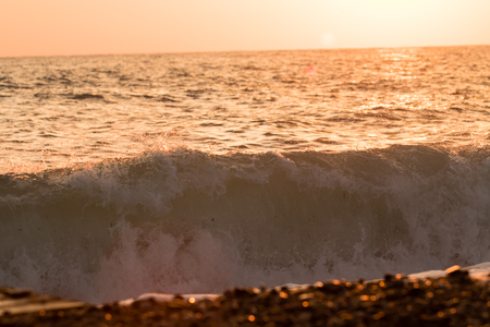 sunset on the sea landscapeの写真素材