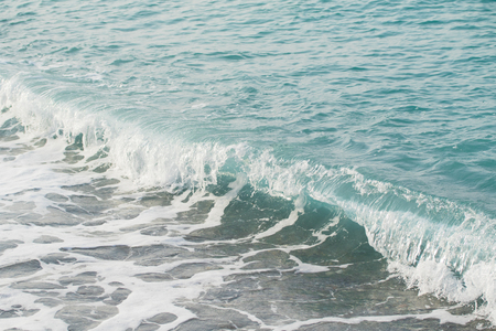 sea surf wave on the beach, landscape