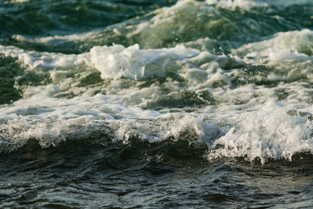 sea waves shore landscapeの写真素材