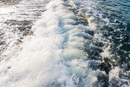 sea waves shore landscapeの写真素材