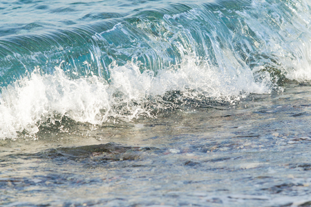 sea waves shore landscapeの写真素材