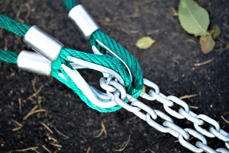 chain rope connectionの写真素材