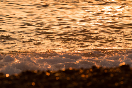 sunset on the sea landscapeの写真素材