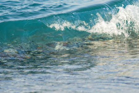 sea waves shore landscapeの写真素材