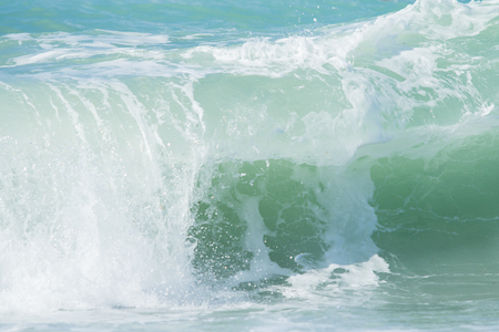 sea surf wave on the beach, landscapeの写真素材