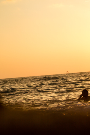 sunset on the sea landscapeの写真素材