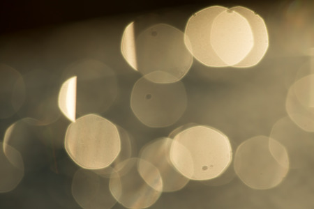Drops of water blurred bokeh, abstract backgroundの写真素材