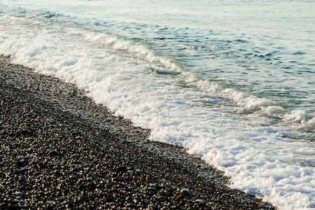 sea waves shore landscape