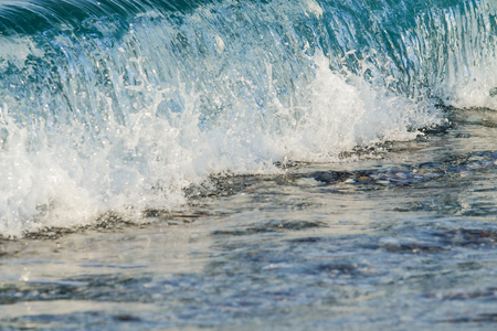 sea waves shore landscapeの写真素材