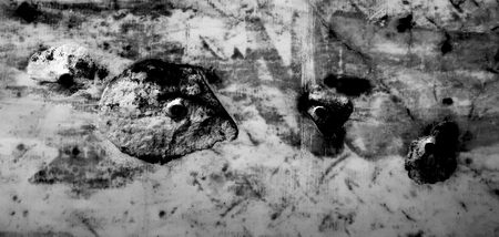 dark concrete wall backgroundの写真素材