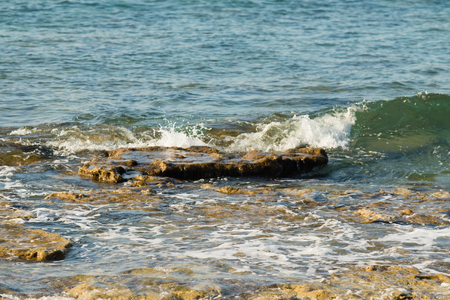 sea surf wave on the beach, landscapeの写真素材