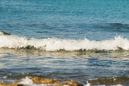 sea surf wave on the beach, landscapeの写真素材