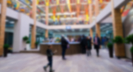 defocusing, people in the shopping mallの写真素材