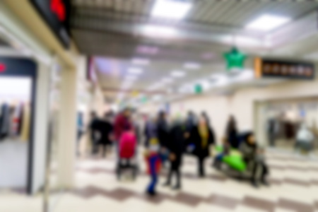 defocused, shopping entertainment centerの写真素材