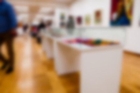 defocusing, people in the shopping mallの写真素材