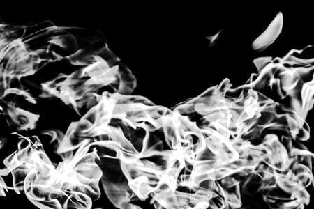 white smoke on a black background, abstractionの写真素材