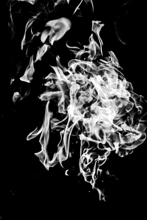 white smoke on a black background, abstractionの写真素材