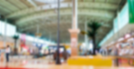 defocusing, people in the shopping mallの写真素材