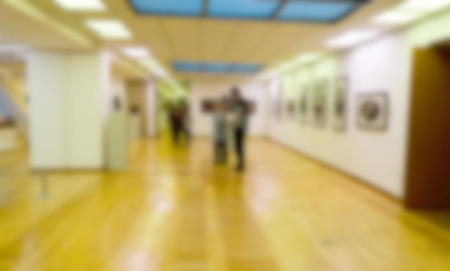 defocusing, people in the shopping mallの写真素材