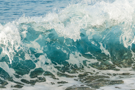 sea waves shore landscapeの写真素材