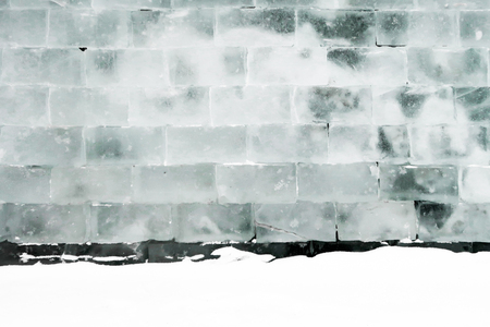 wall of ice bricks, backgroundの写真素材