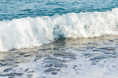 sea waves shore landscapeの写真素材