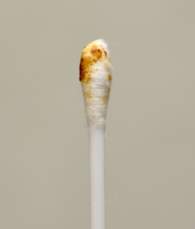 ear wool sticks useの写真素材