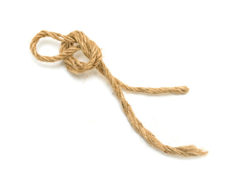 rope on a white background