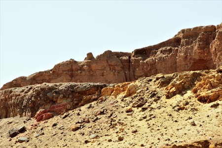 stony sandy hills landscape
