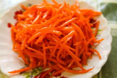 pilaf, rice carrot meat mealの写真素材