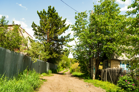 country road in the countryside landscape natureの写真素材