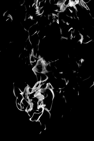 white smoke on a black background, abstractionの写真素材