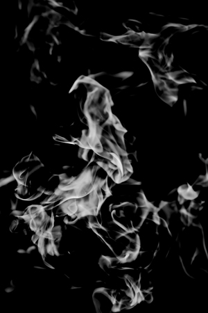 white smoke on a black background, abstractionの写真素材