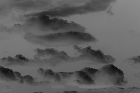 clouds sky black and white