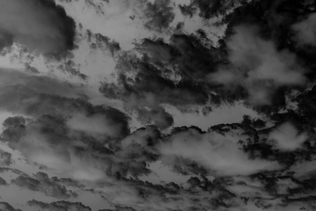 clouds sky black and whiteの写真素材