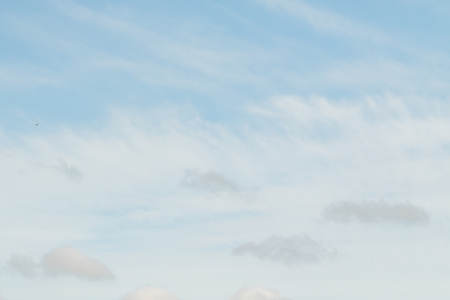 blue sky and white clouds day
