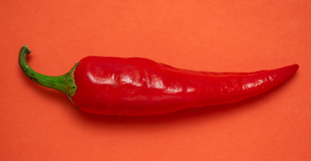 Red hot chili pepper, isolated
