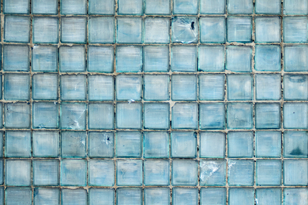 Background of old glass squaresの写真素材